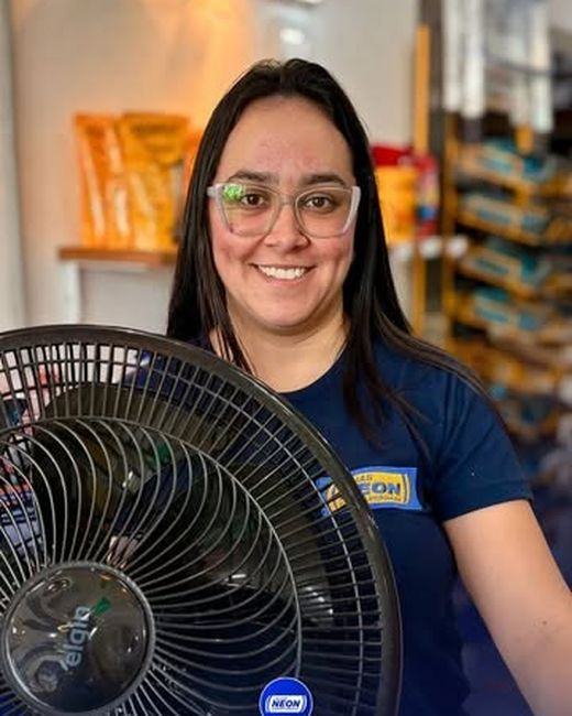 Vídeo com ventilador na loja